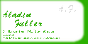 aladin fuller business card